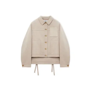 LOEWE Workwear Jacket 'Light Beige Melange'
