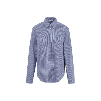 Ariseism Fine Check Long Sleeved Shirt For Women's Fall And Winter Women's