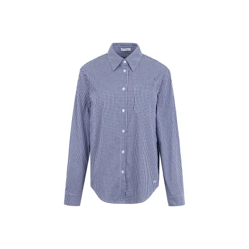 Ariseism Fine Check Long Sleeved Shirt For Women's Fall And Winter Women's