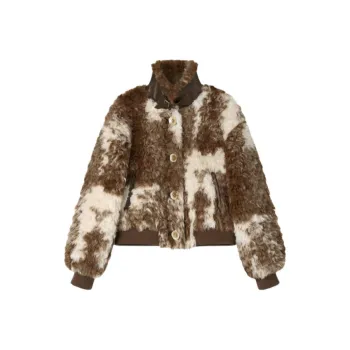 SHUXI Jackets & Coats Women's Warm Fuzzy Brown