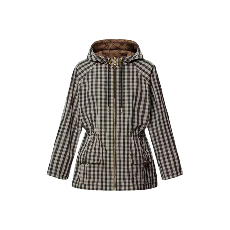 LOUIS VUITTON Check Hooded Parka-0