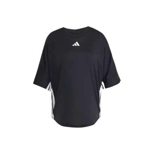 Adidas ExpressDance Drop Shoulder Sleeve T Shirt Women's Black