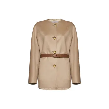 PRADA Jackets Women's Beige Yellow
