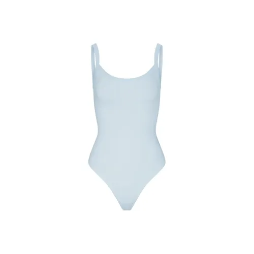 SKIMS SS24 Summer Collection COTTON JERSEY SCOOP NECK BODYSUIT Jumpsuit Women's OPAL/Opal