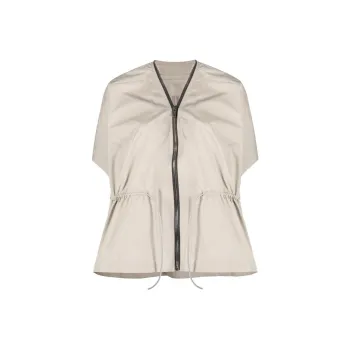 RICK OWENS Sail Short sleeve Leather Jacket