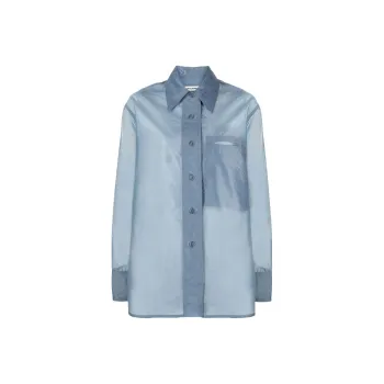 LOW CLASSIC Semi sheer Buttoned Shirt