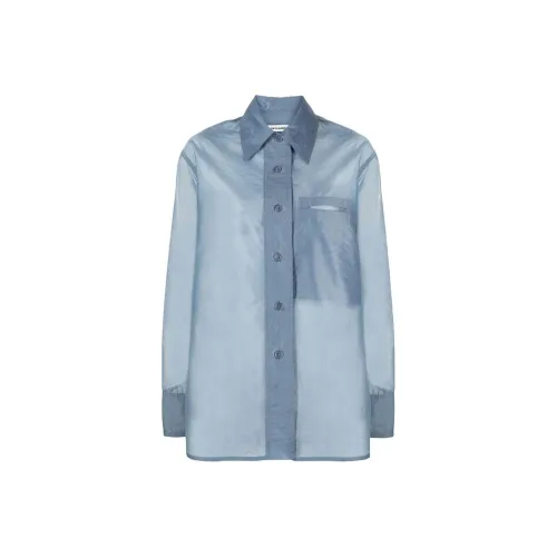 LOW CLASSIC Semi sheer Buttoned Shirt