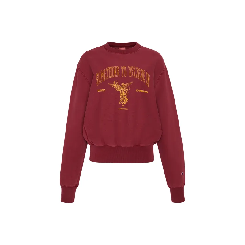 Danielle Guizio X Champion Danielle Guizio Co-brand Sweatshirts Women's Red-0