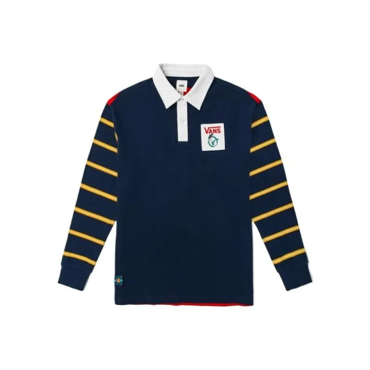 Vans POLO LS Polo Shirt Women's Navy Blue-0