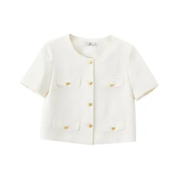 XIANGYING Jackets & Coats Women's Beige