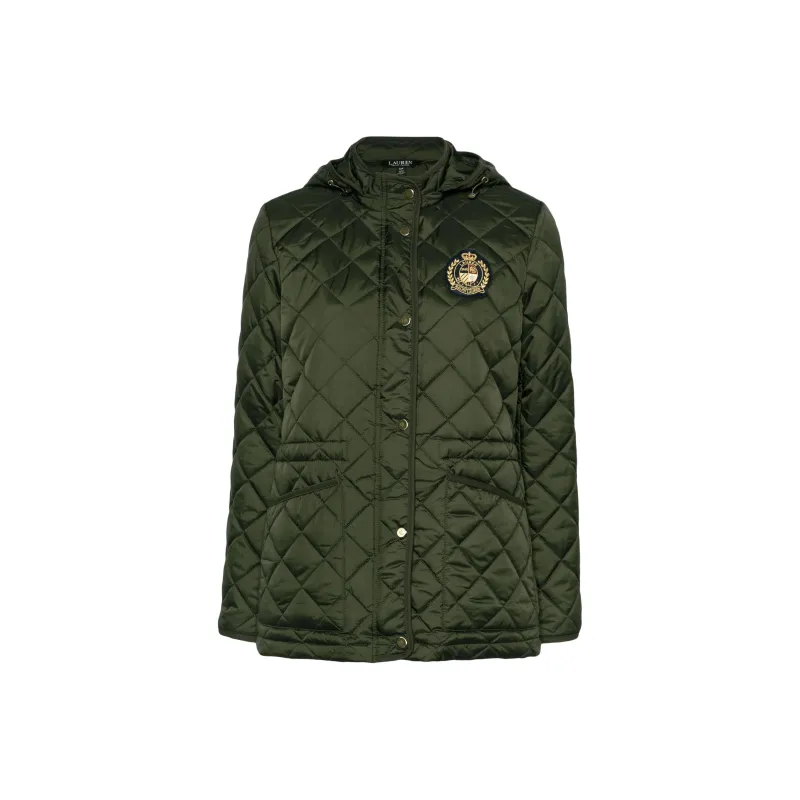 LAUREN RALPH LAUREN Logo patch Quilted Jacket-0
