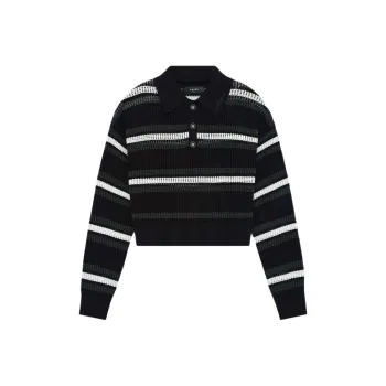 AMIRI SS25 Polo Shirt Women's Black