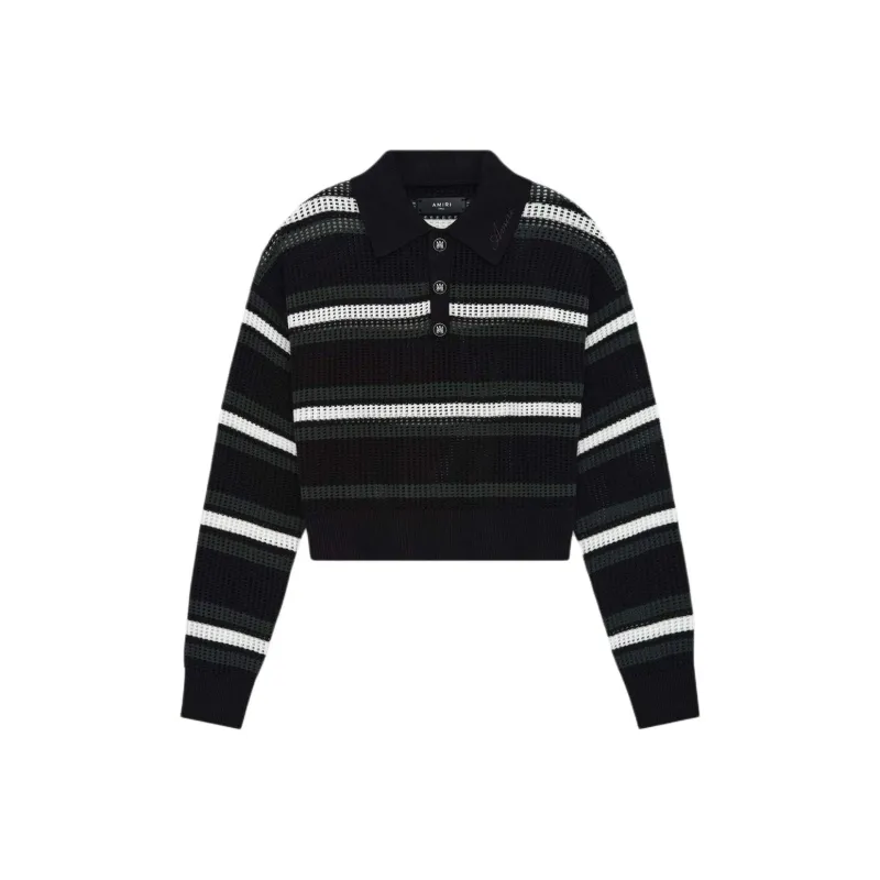 AMIRI SS25 Polo Shirt Women's Black-0