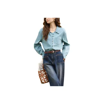 MISHOW Shirt Women's Vintage Blue