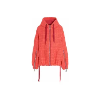 KHRISJOY Chris Tweed Zip-Up Windbreaker Jacket