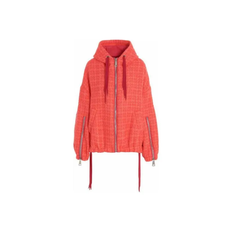 KHRISJOY Chris Tweed Zip-Up Windbreaker Jacket-0