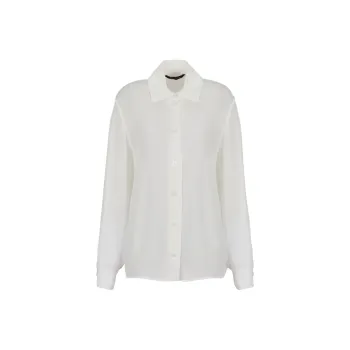 ARMANI EXCHANGE Semi sheer Crepe Shirt