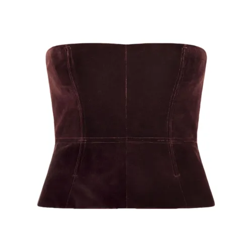 TF FW24 Strapless Top Women's Deep Oak