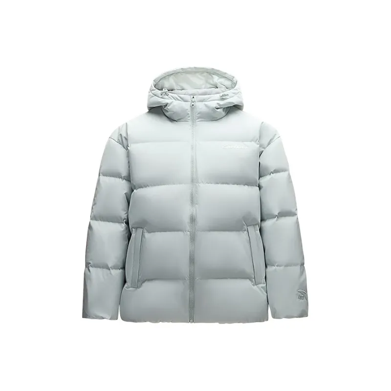 Anta Sports Life Collection Down Jacket Women's White Gray Green-0