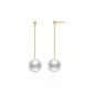 1 Pair 18K Gold Freshwater Drop Earrings