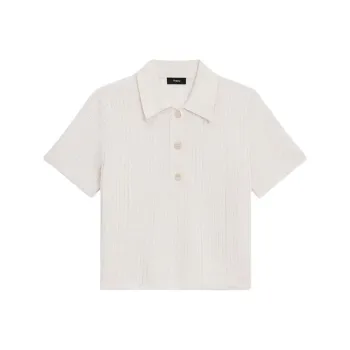 THEORY Polo Shirt Women's White