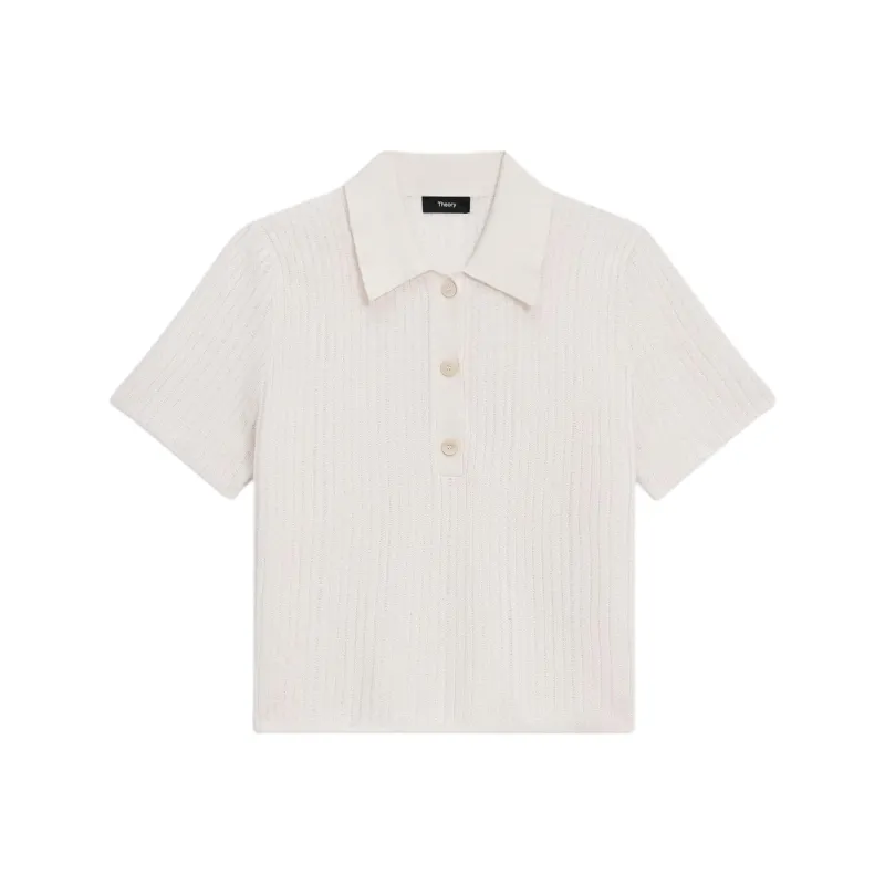 THEORY Polo Shirt Women's White-0