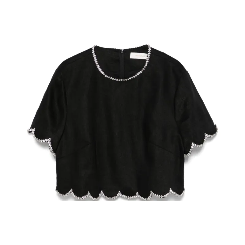Zimmermann Crush Scalloped Top-0