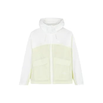Anta x National Geographic Outdoor Collection Jackets Coats Women's Papyrus White/Champagne Light Green
