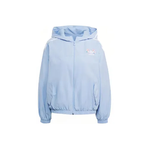 Adidas Originals Clover Series Outfit Jacket Women's Light Pink Blue