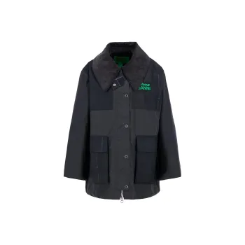BARBOUR X Ganni Waxed Coat