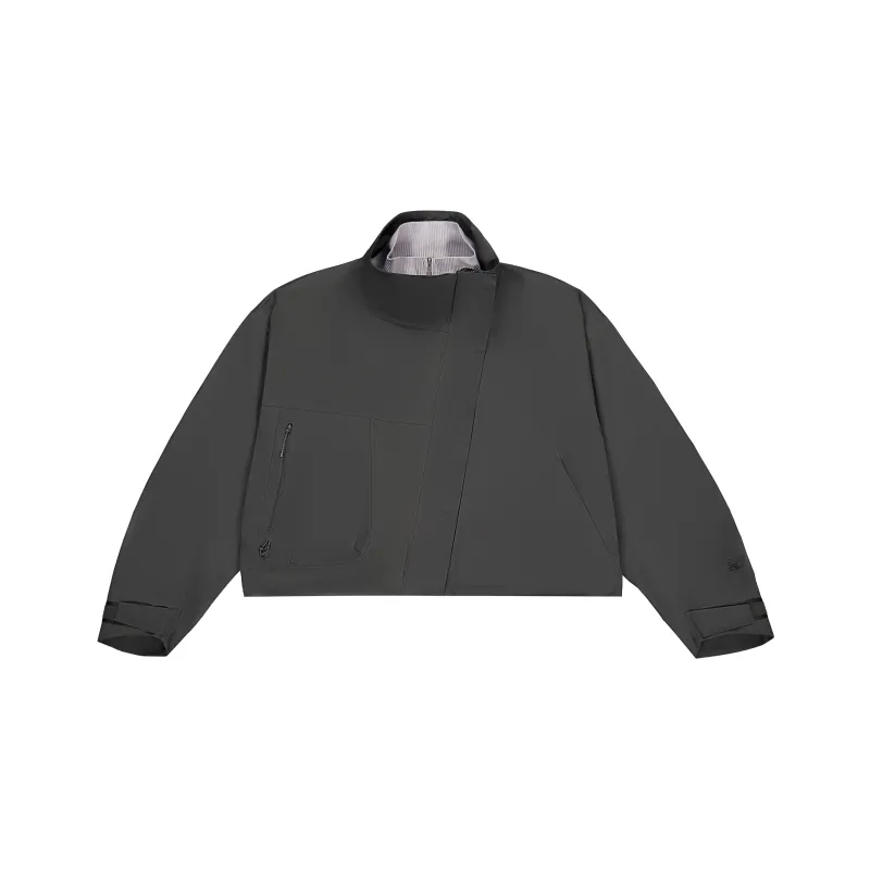 New Balance NB Grey Jackets & Coats Women's Two Piece Set Dark Gray-0