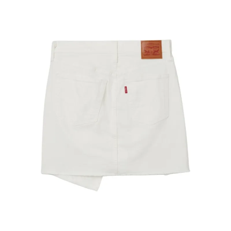 Levi's Denim Short Skirts Women's White-1