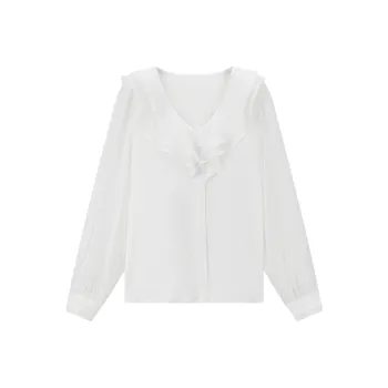 VIMLY Chiffon Shirts Women's