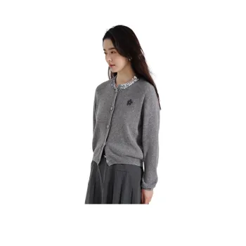 SNOWFORTE Cashmere Sweater Women's Moon Gray