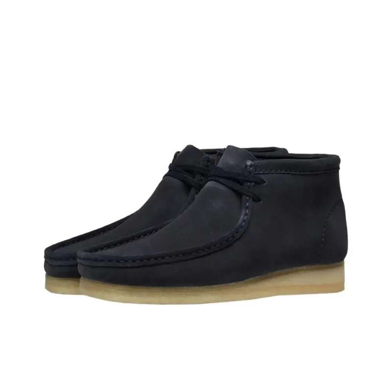 Clarks Originals WALLABEE Ankle Boots Men's Dark Blue-2