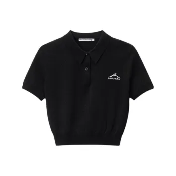 Alexander Wang SS25 Polo Shirt Women's Black