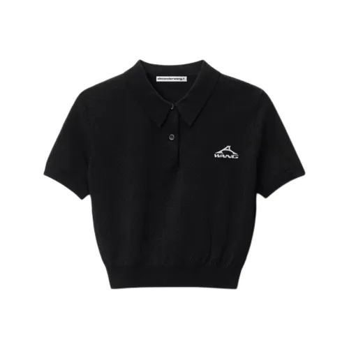 Alexander Wang SS25 Polo Shirt Women's Black
