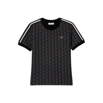 LACOSTE Monogram Jacquard T shirt