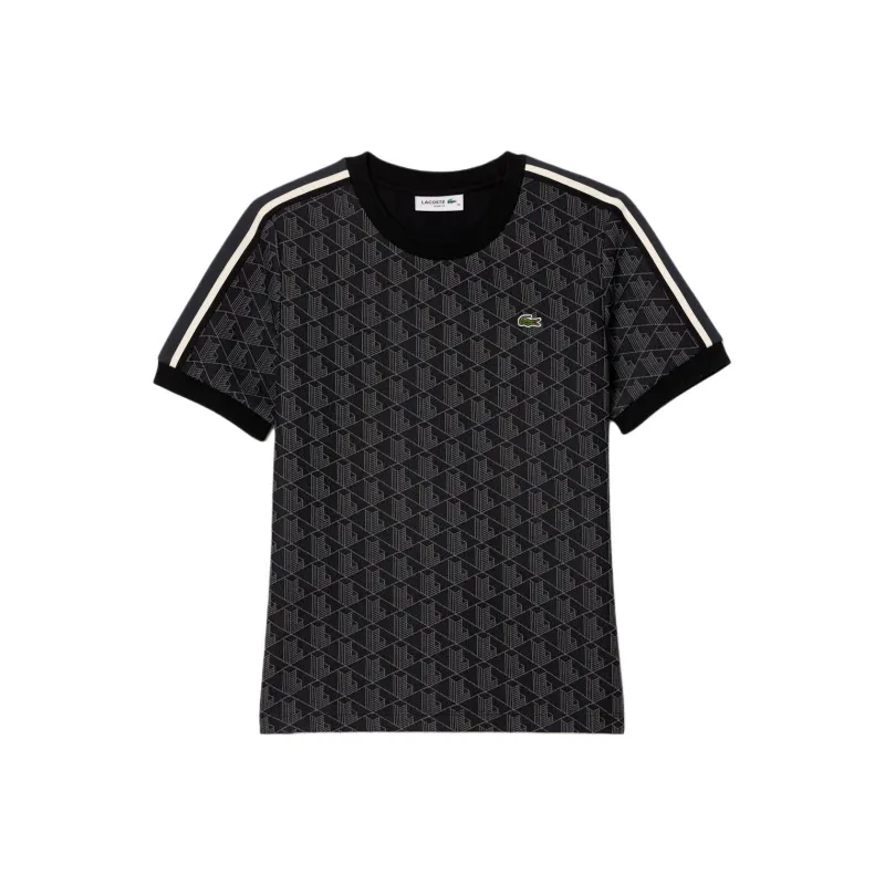 LACOSTE Monogram Jacquard T shirt-0