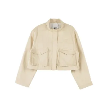 A21 Jackets Coats Women's Beige Apricot