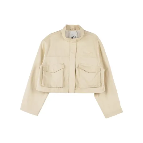 A21 Jackets Coats Women's Beige Apricot