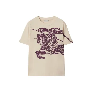 Burberry Logo Printed Crewneck T Shirt