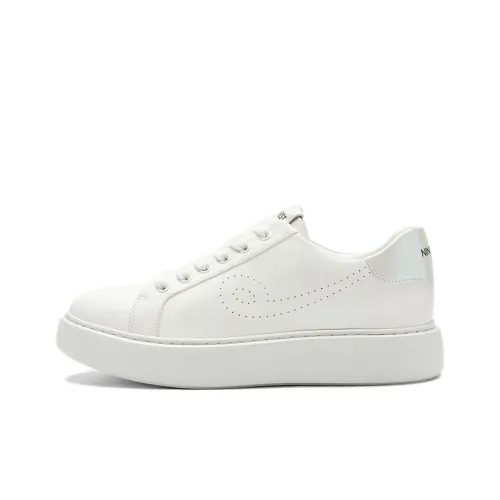 NINE WEST Breathable Low Top Casual Shoes Women's Ecru