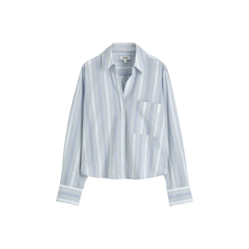 COS Shirts Women's Blue Stripes-0
