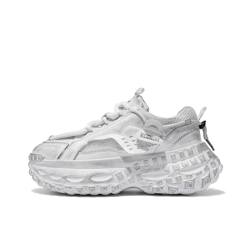 Hong Kong Meng Slip Resistant, Abrasion Resistant, Breathable Low Top Chunky Sneakers Men's-5
