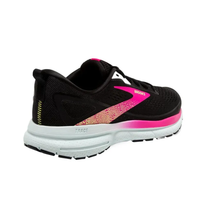Brooks Trace 3 Black Blue Pink Glo Women's-4