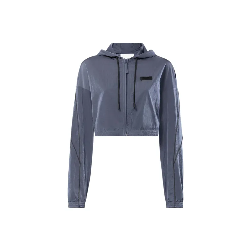 Reebok Hooded Cropped Track Jacket-0