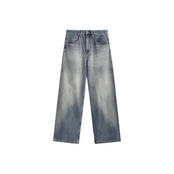ZENGZHI Jeans Unisex Dirty Blue