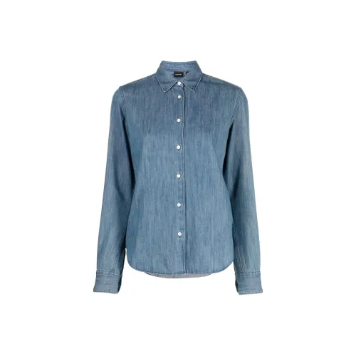 ASPESI Fitted Button down Denim Shirt
