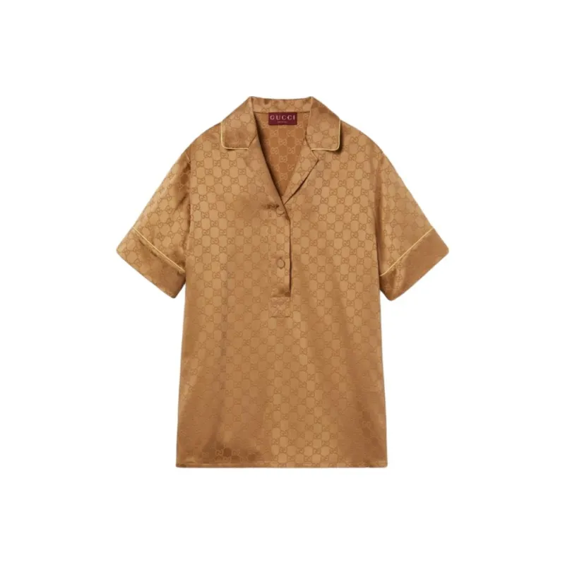 GUCCI Gg Satin Shirt-0